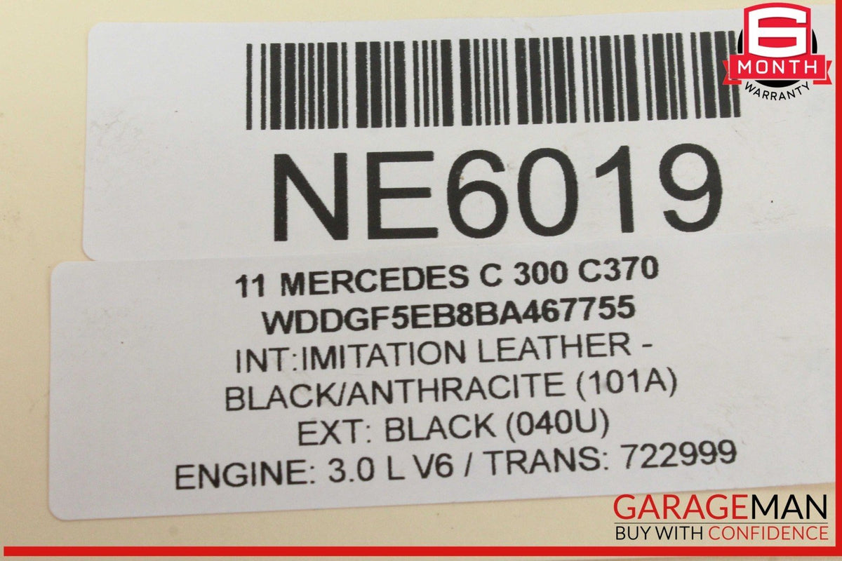 05-11 Mercedes W204 C300 Engine Upper Oil Sump Baffle Pan 2720142102 OEM