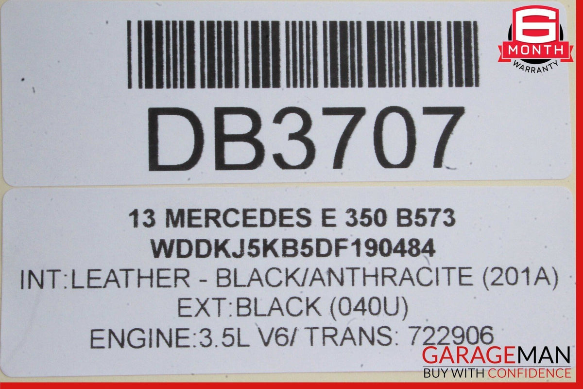 10-16 Mercedes W212 E350 E550 Coupe Complete Front Seats Cushion Assembly Black