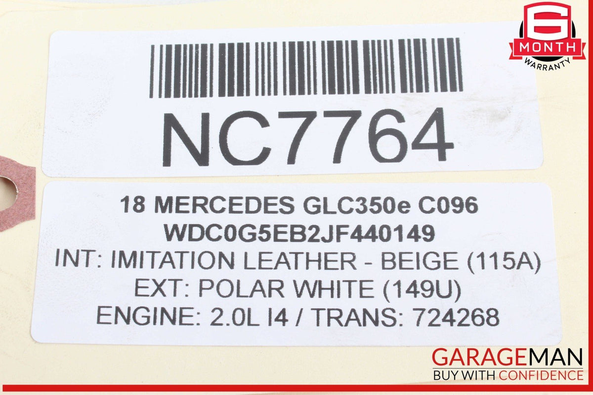 18-20 Mercedes X253 GLC350e Rear Left and Right Side Brake Disc Rotor Set of 2