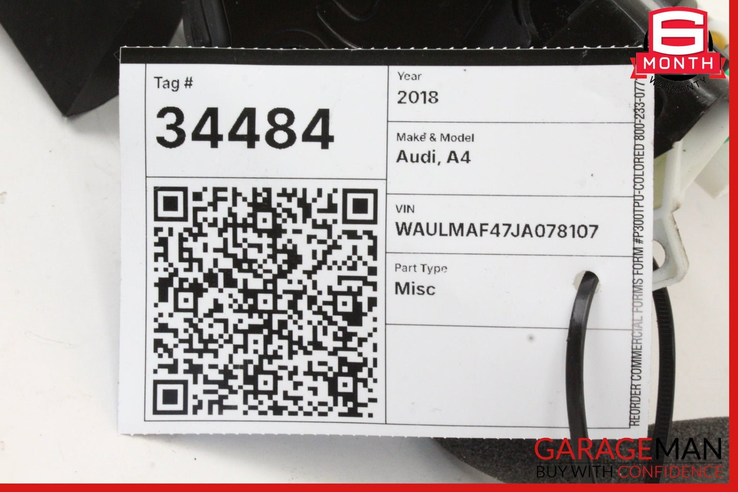 2018-2024 Audi A4 Sedan Left Front Door Lock Actuator 8X1837015C
