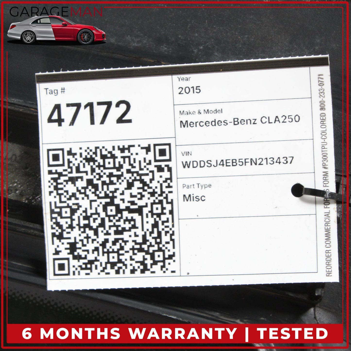 2014-2019 Mercedes W117 CLA45 AMG Center Panoramic Pano Sunroof Glass OEM