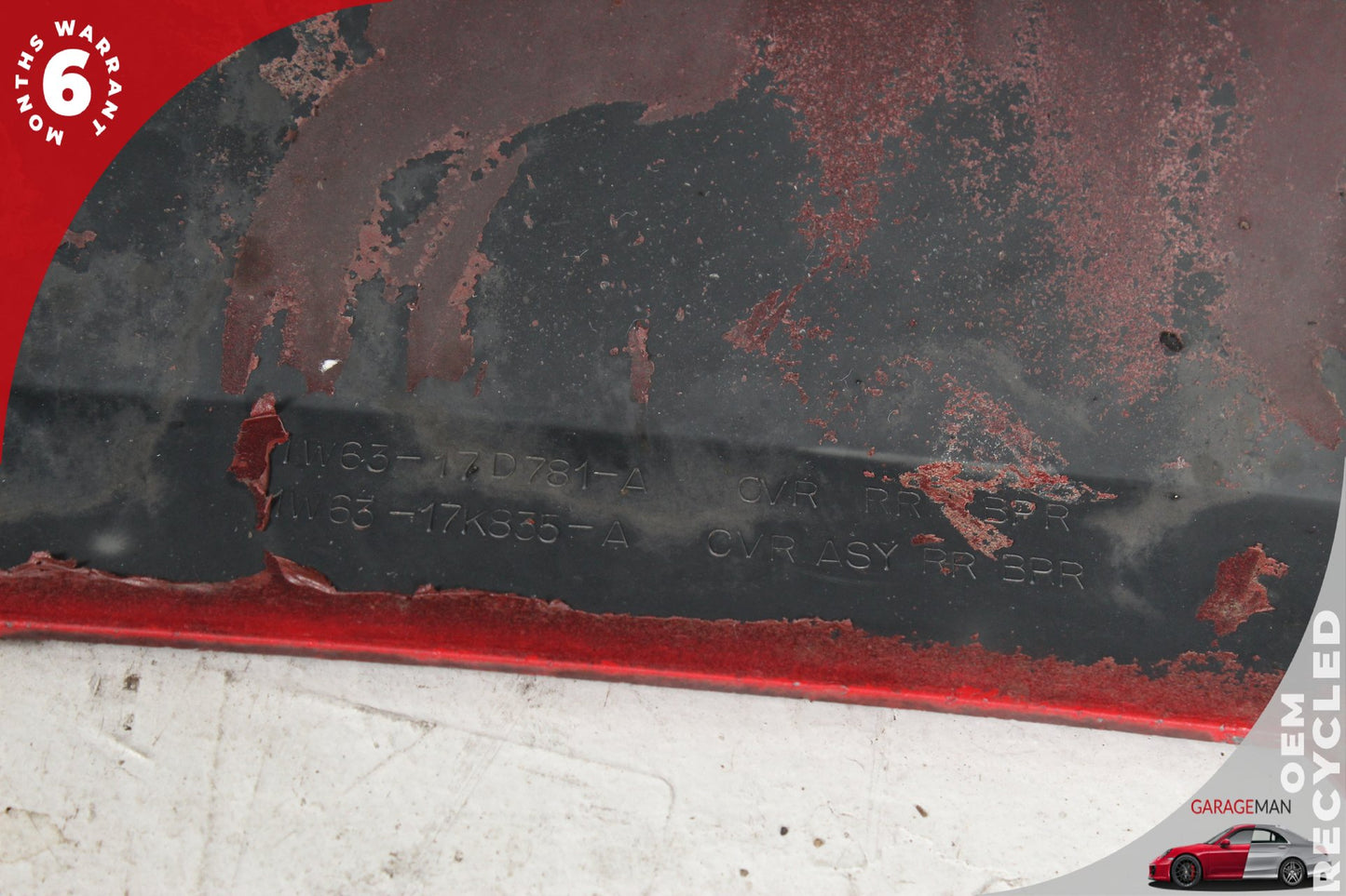 2002-2005 Ford Thunderbird Rear Bumper Cover Red 1W6Z17K835BAA OEM