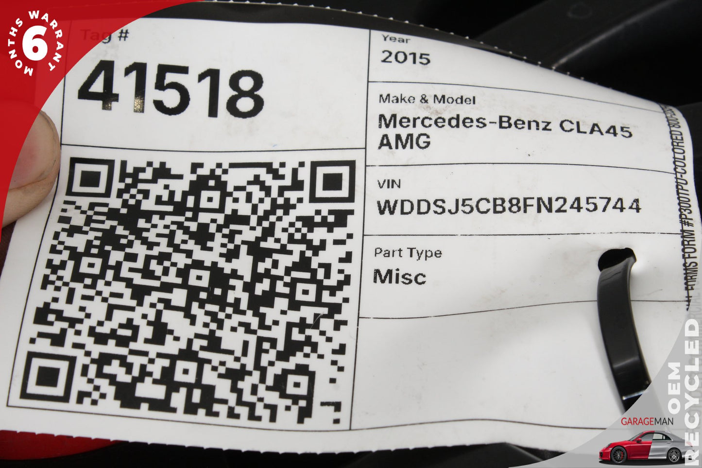 2014-2019 Mercedes-Benz CLA45 AMG w117 Sedan Wheel Rim R19 1764010502