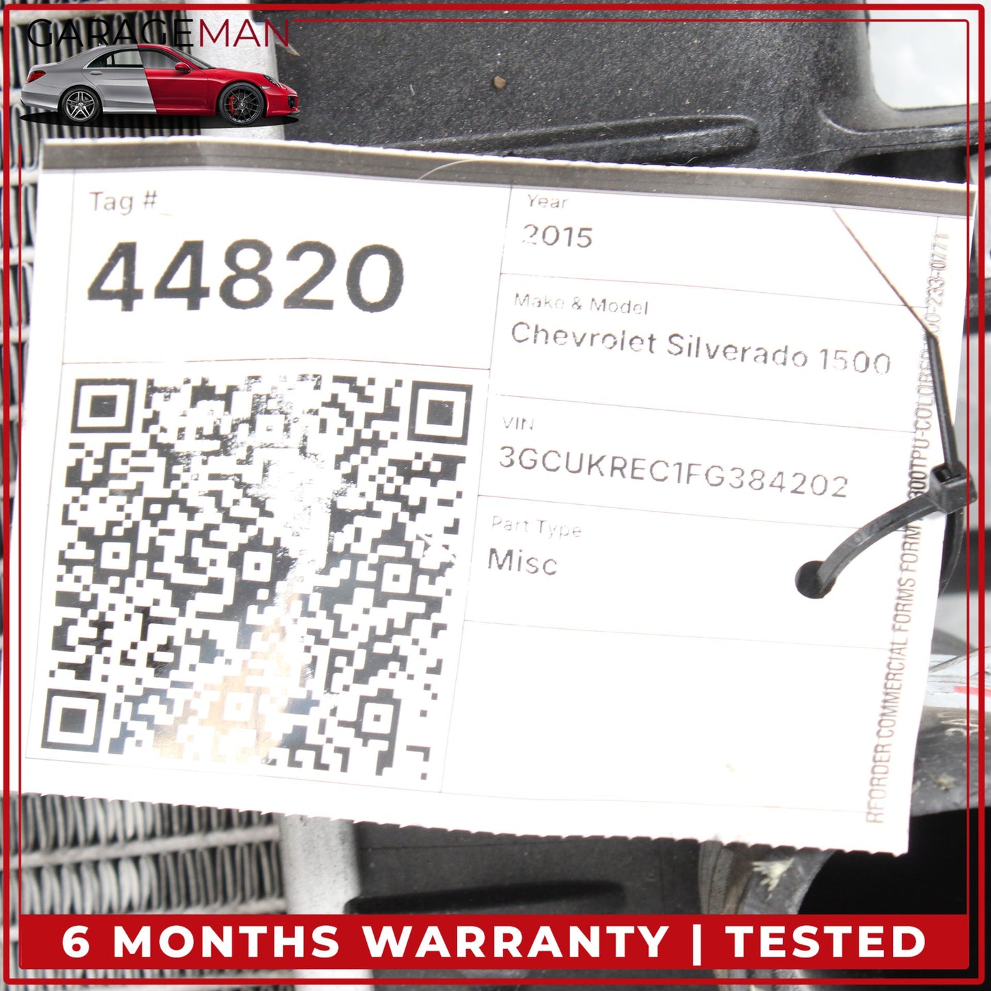 2014-2019 Chevrolet Silverado 1500 Front Engine Cooling Radiator 52748442 OEM