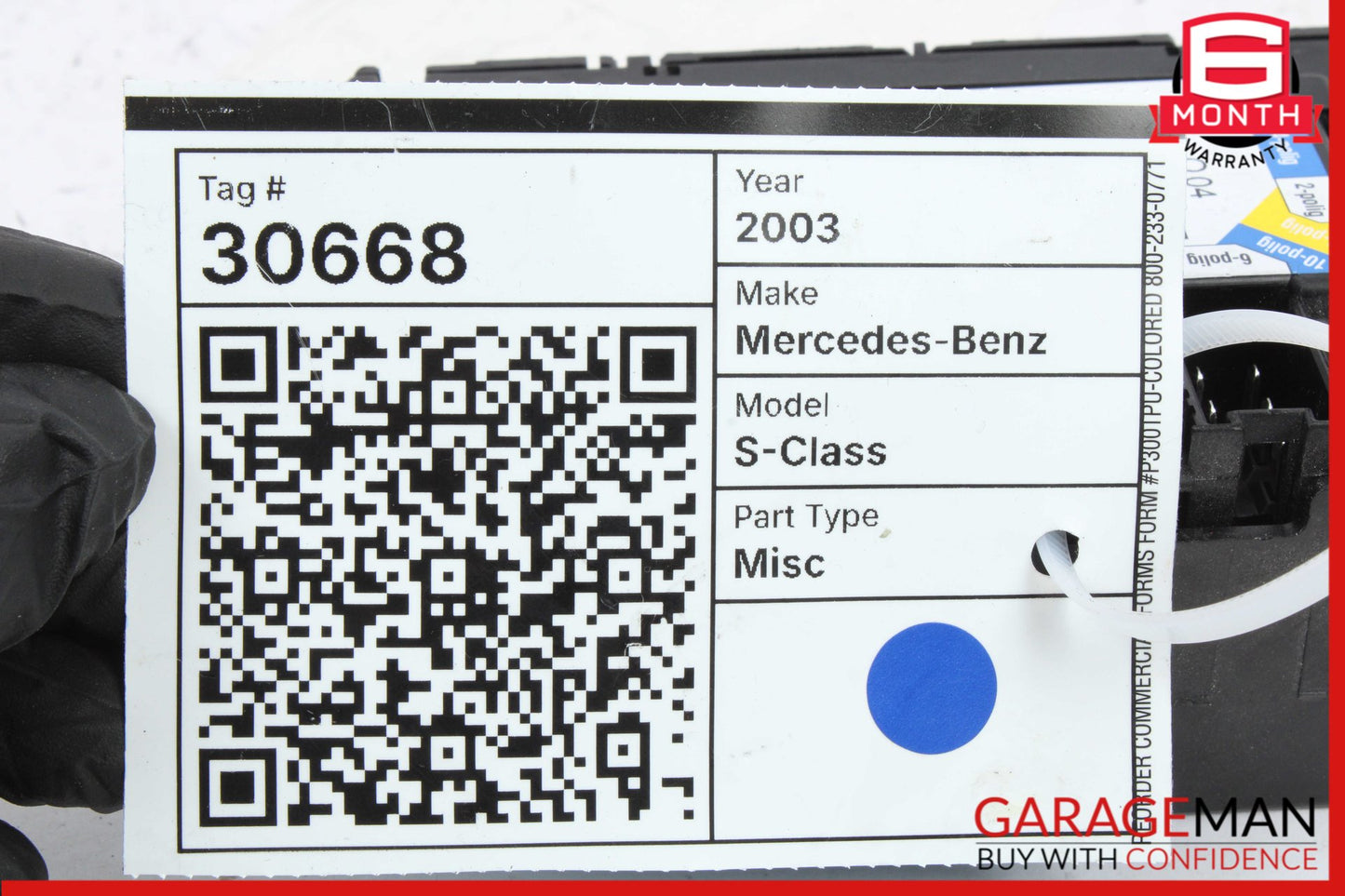 2000-2006 Mercedes W220 S55 AMG Rear Right Seat Control Module 2208216879 OEM
