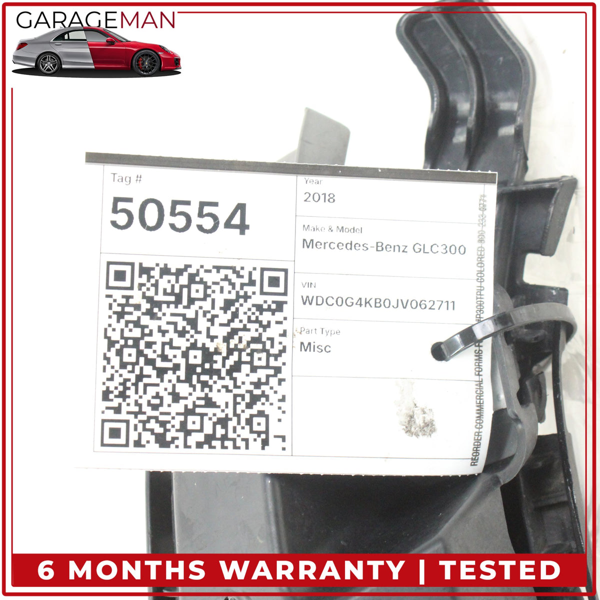 2016-2022 Mercedes X253 GLC300 Rear Right Side Bumper Mount Support Bracket OEM