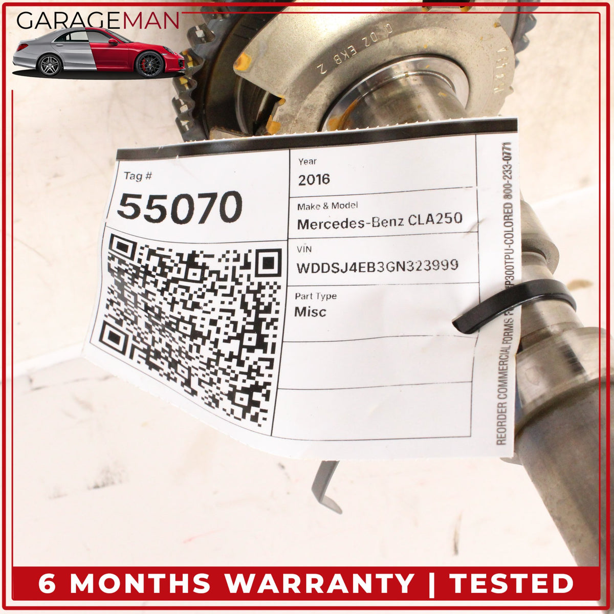 2014-2020 Mercedes W117 CLA250 GLA250 Intake & Exhaust Camshaft 2700510101 OEM
