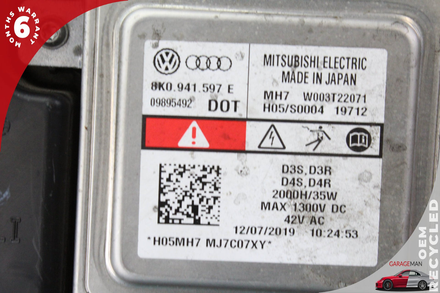 2012-2015 Audi A6 S6 Front Left Side Xenon Head Light Lamp Tinted 4G0941005E OEM