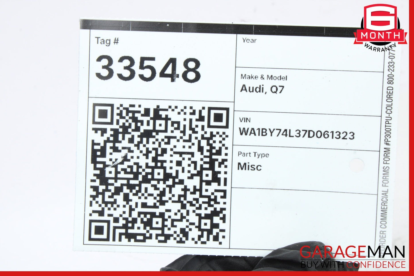 2007-2015 Audi Q7 Rear Right Window Regulator Motor 4L0959802B Genuine