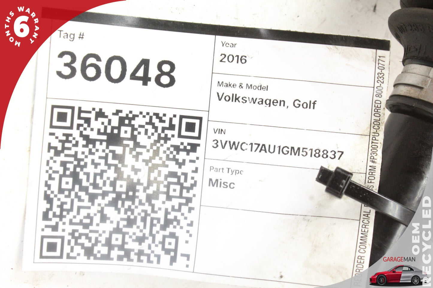 2005-2019 Volkswagen Golf SportWagen Front Left Drive Axle Shaft 1K0407271BP OEM