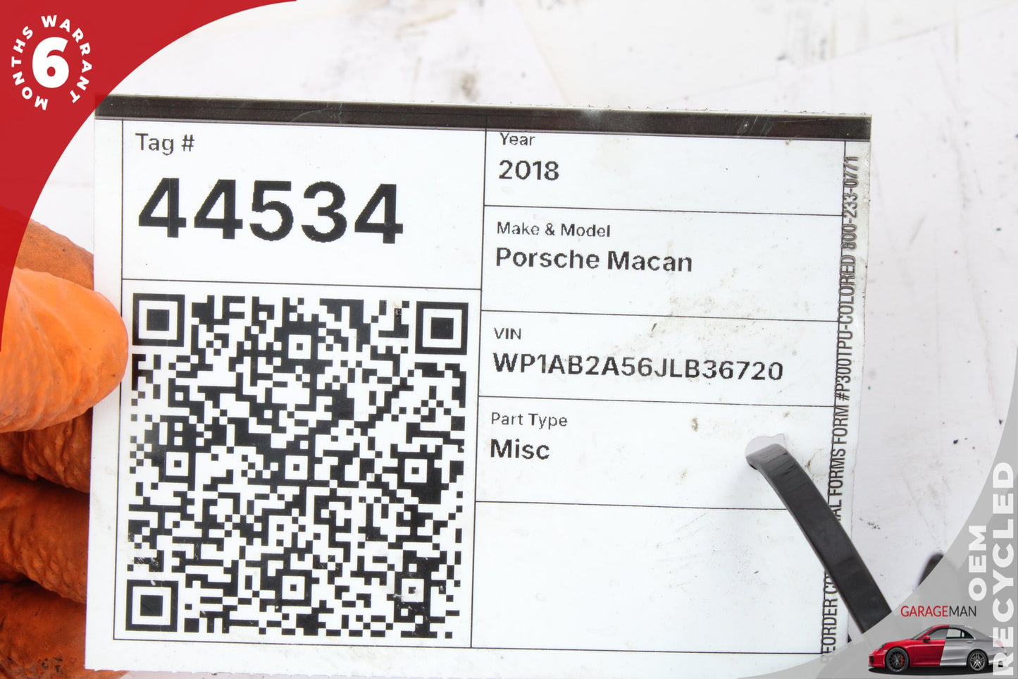 2015-2024 Porsche Macan 95B Fuel EVAP Evaporator Charcoal Canister OEM