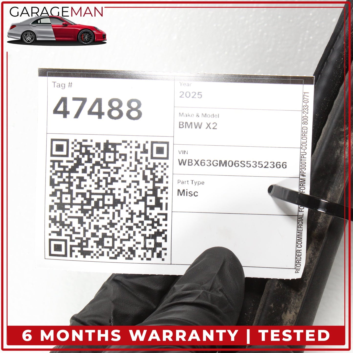 2024-2026 BMW X2 U10 AWD Front Left Side Door Weatherstrip Seal 51725A34559 OEM