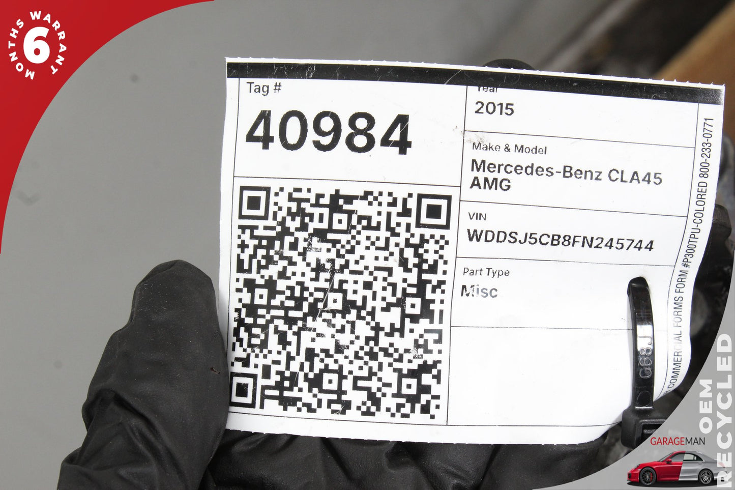 15-19 Mercedes CLA45 AMG w117 AWD 2.0L Engine Motor Block 133.980 86k