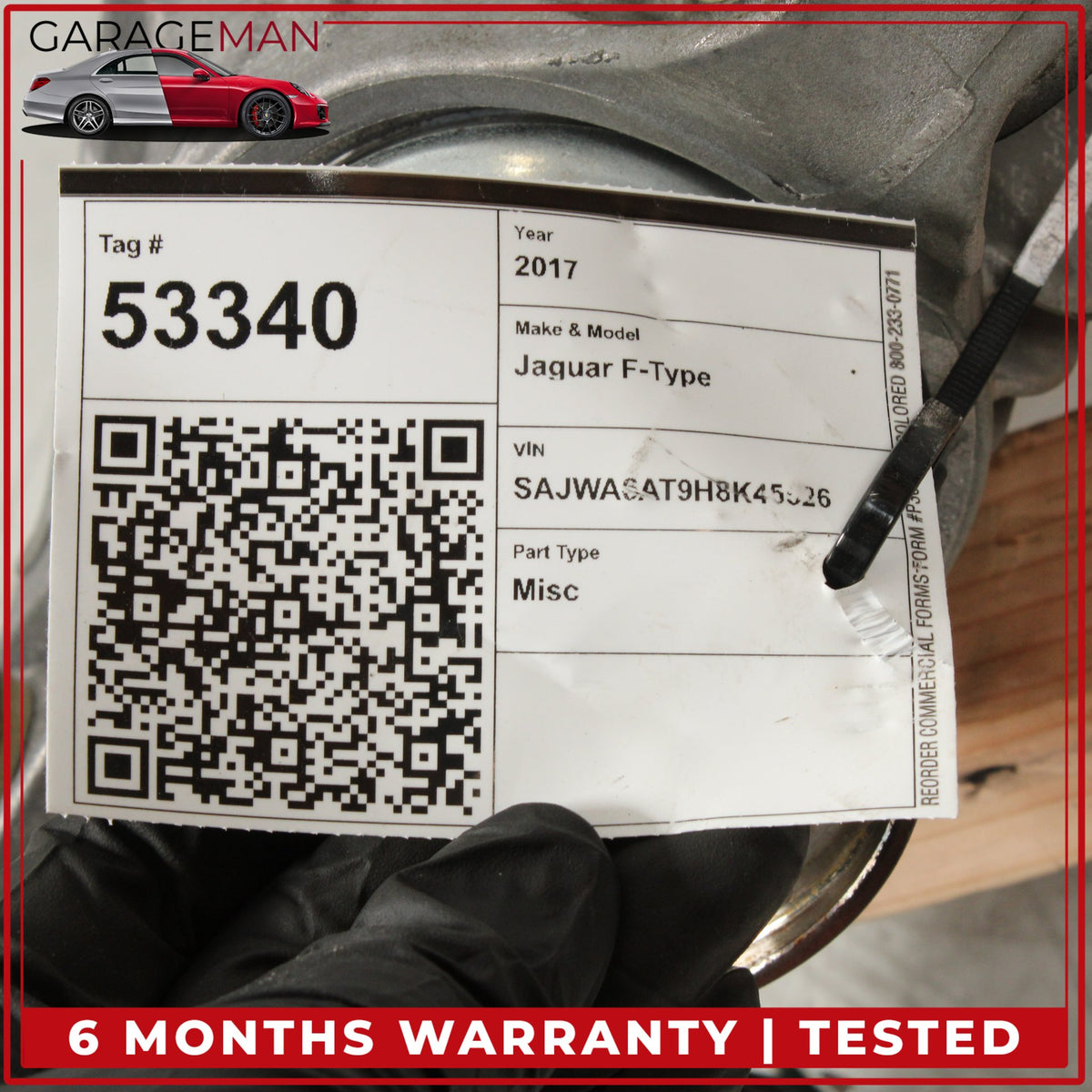 2014-2021 Jaguar F-Type X152 RWD 3.0L Rear Differential Axle Carrier 3.15 OEM