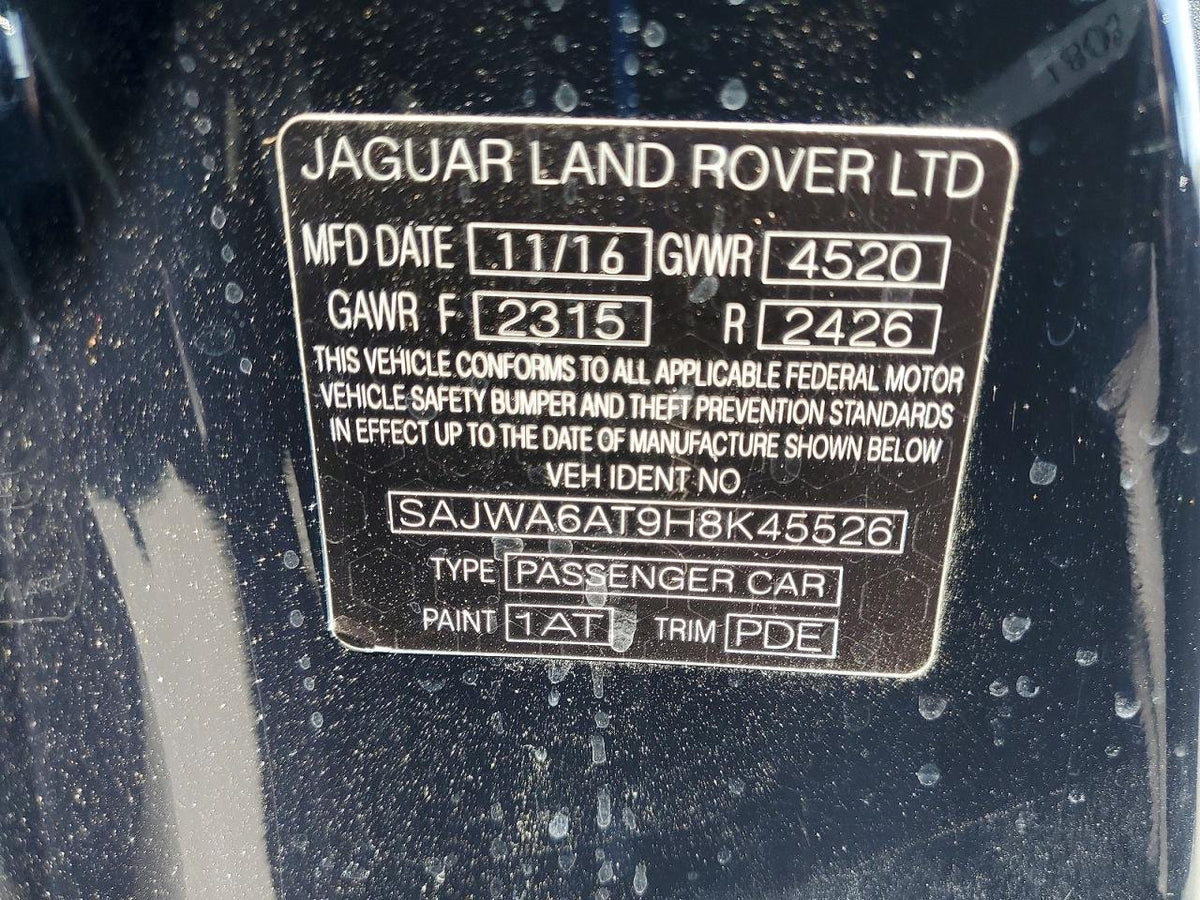 Parting Out- 2017 Jaguar F-Type X152- 216 216 216 216 216 216 216 216