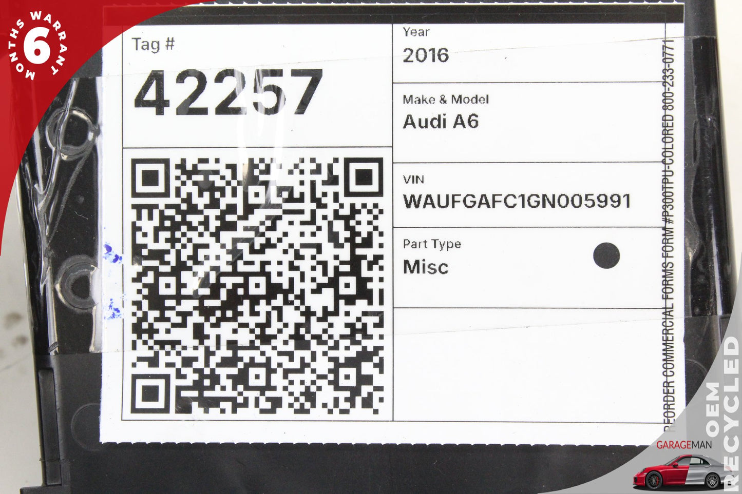 12-18 Audi A6 C7 Sedan Voltage Stabiliser Control Module 8K0959663F Genuine