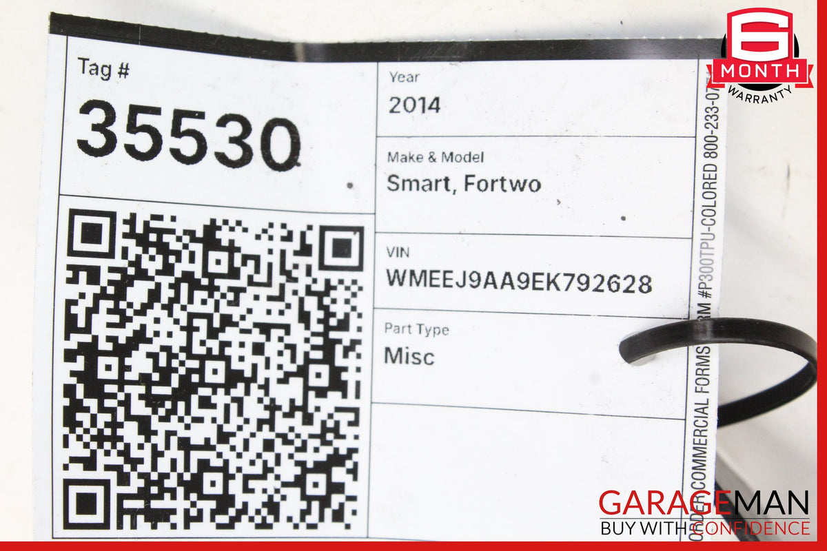 2013-2015 Smart Fortwo 451 Sedan Charging Port Inlet & Wiring Assembly 4515401306 Genuine