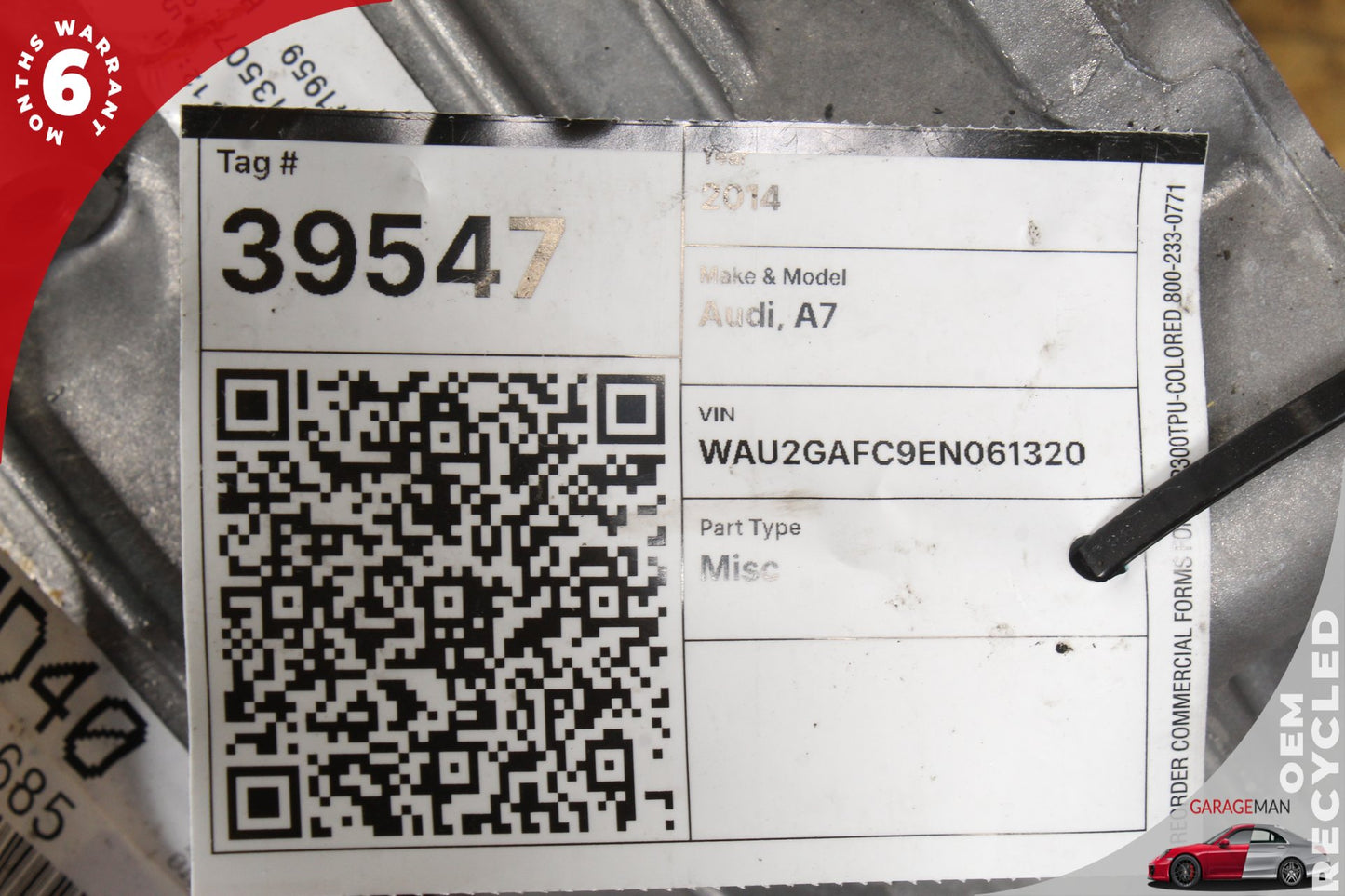 2012-2015 Audi A7 4G AWD 3.0L V6 Sedan Automatic Transmission 119K OEM