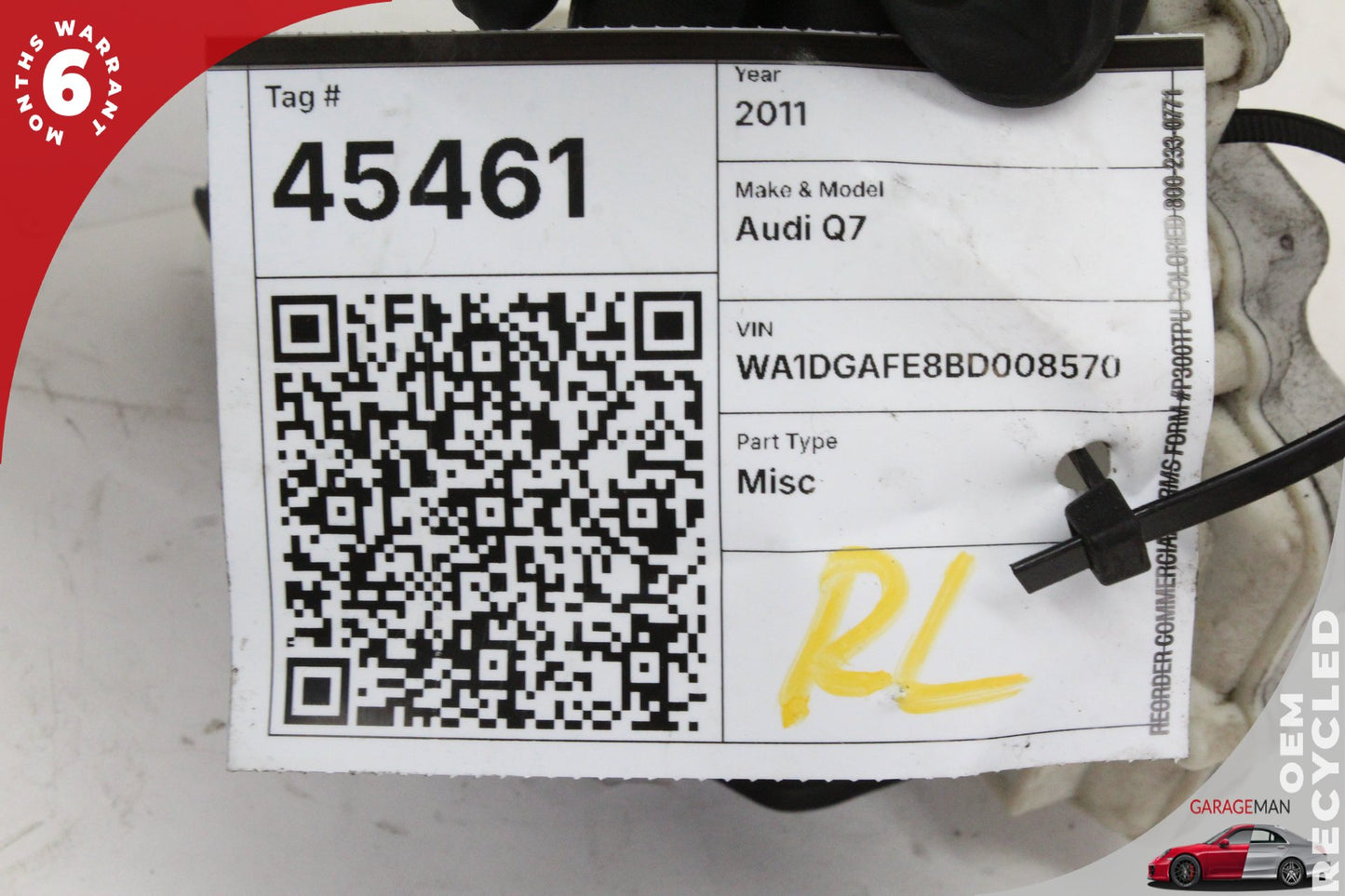 2007-2015 Audi Q7 Rear Left Driver Side Door Lock Actuator 3C4839015D OEM