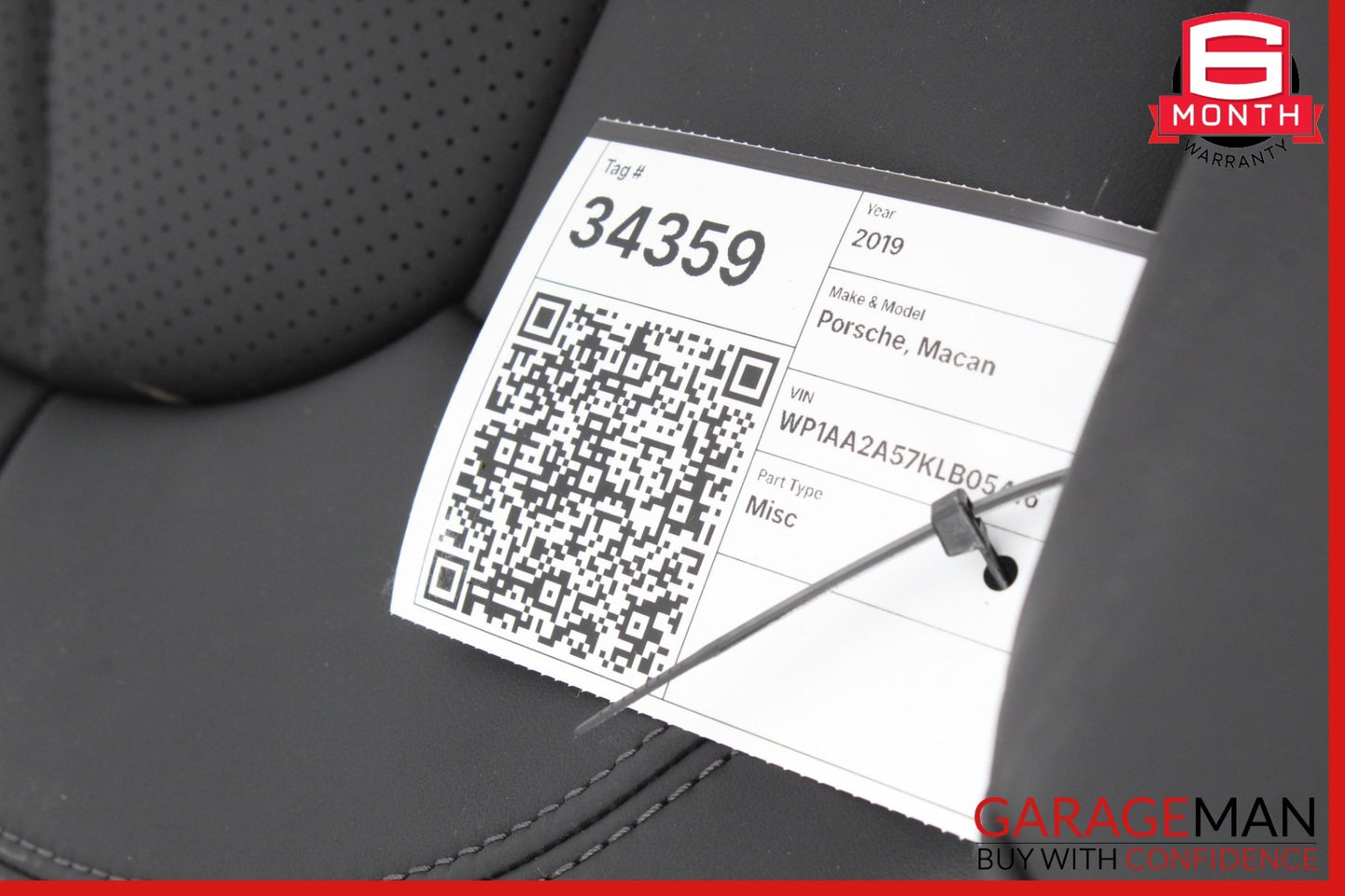 2015-2024 Porsche Macan 95B SUV Rear Left Side Upper Seat Cushion 95B885805 OEM