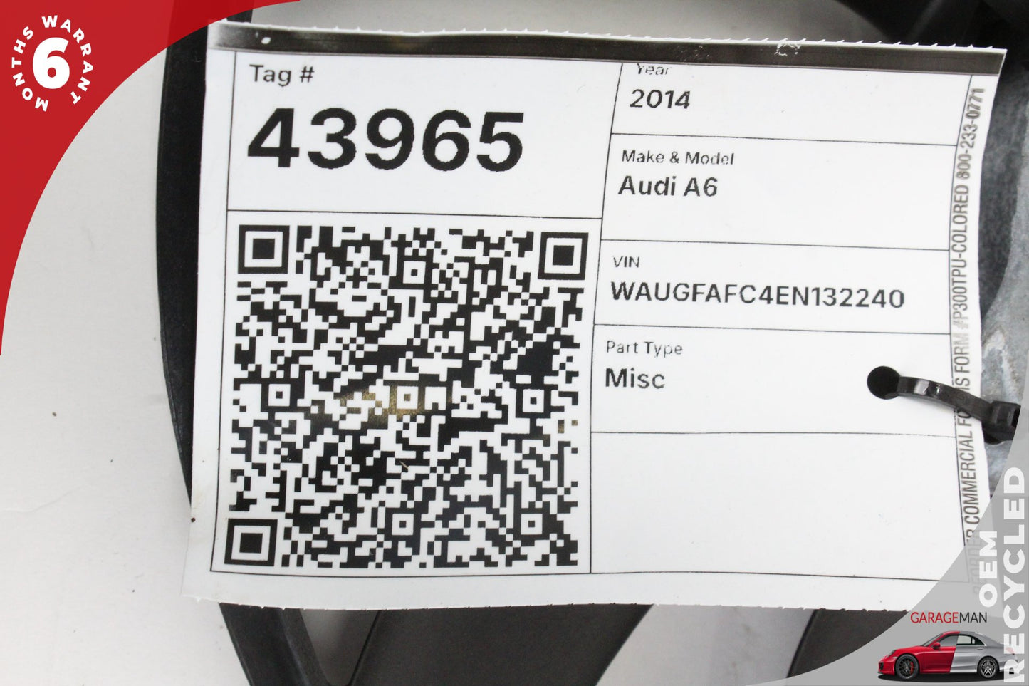 2012-2018 Audi A6 A7 Q3 Radiator Cooling Fan 8K0959455N OEM