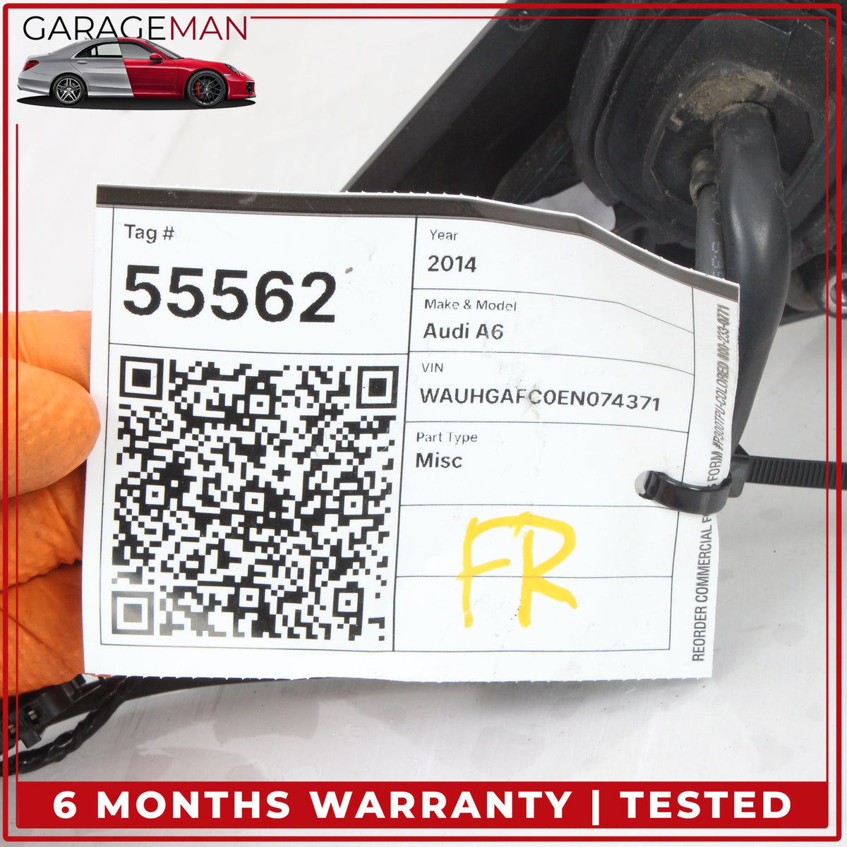 2012-2018 Audi A6 S6 Right Door Rear View Mirror w/ Camera and Blind Spot OEM
