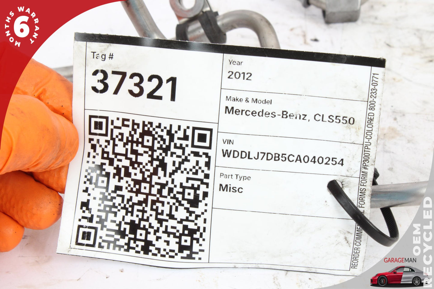 2011-2020 Mercedes W218 CLS550 High Pressure Fuel Pump Line Set 2780701832 OEM