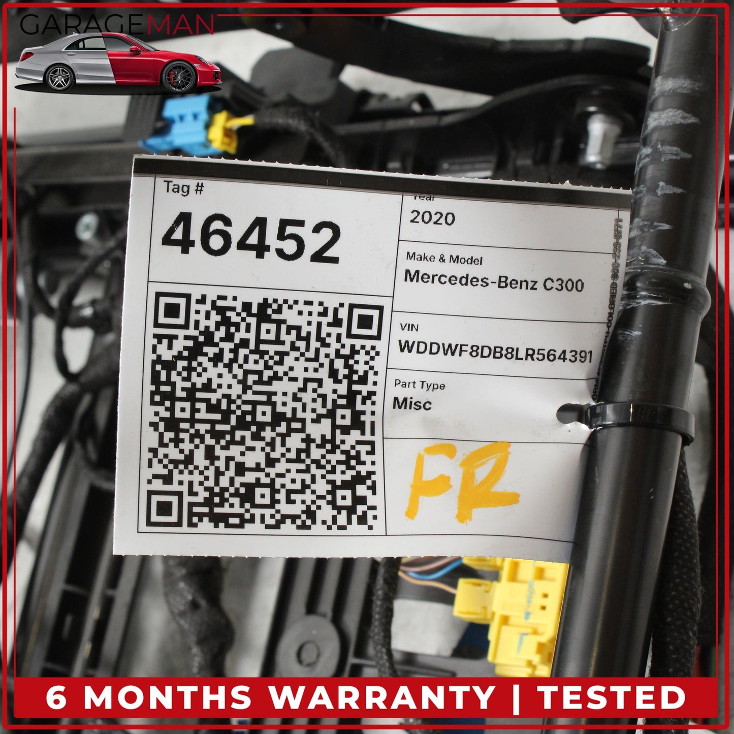 2015-2023 Mercedes W205 C300 Front Right Seat Rail Track Frame w/ Motors OEM