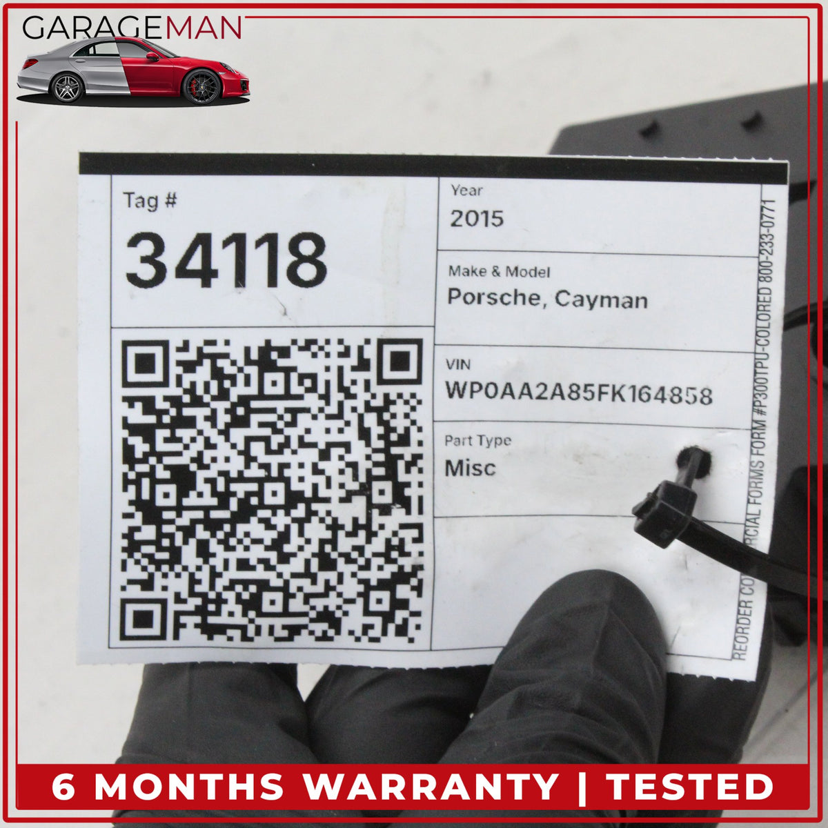 2012-2019 Porsche Cayman 981 Parking Brake Control Module 99161814503 OEM