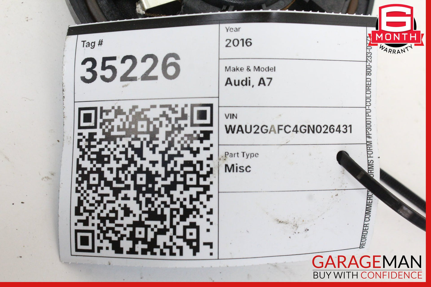 2012-2018 Audi A7 Front Left and Right Side Mid Range Door Audio Sound Speaker