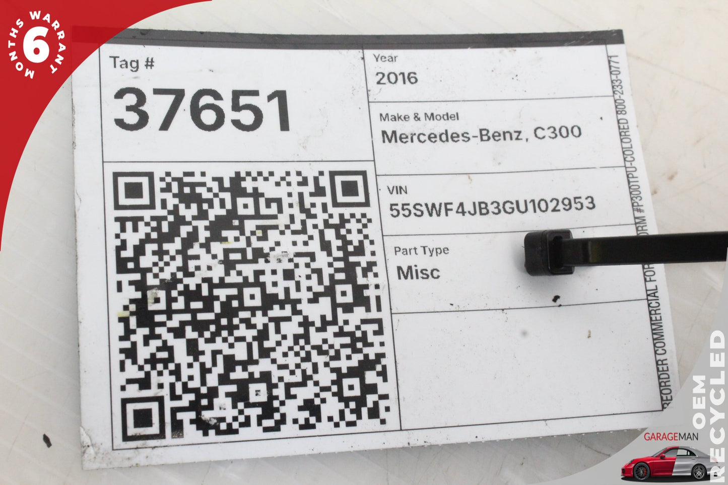 15-20 Mercedes-Benz C300 W205 RWD Intercooler Radiator 2740900614 Genuine