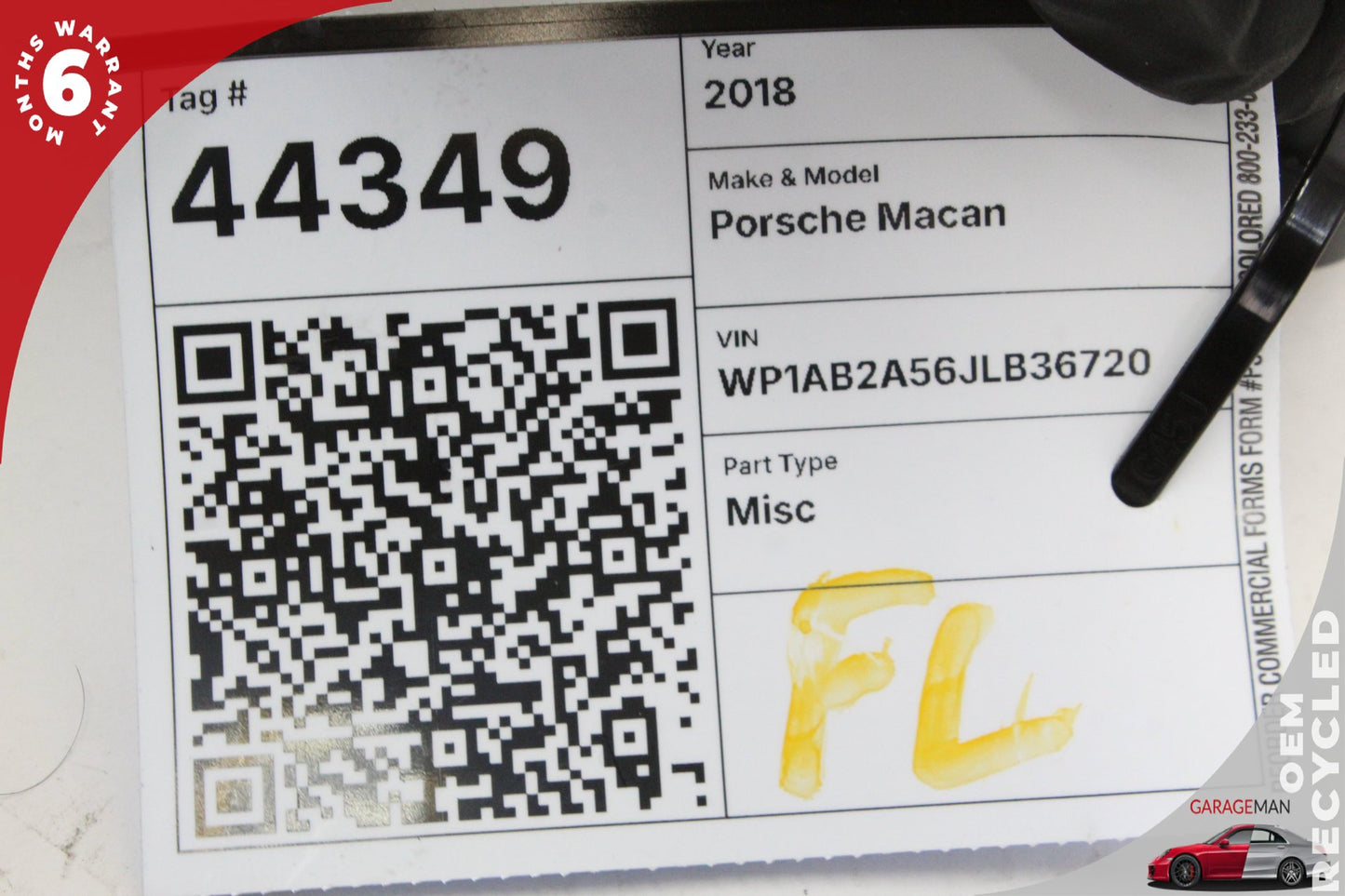 2015-2024 Porsche Macan 95B Front Left Window Regulator Motor 5Q0959801C OEM
