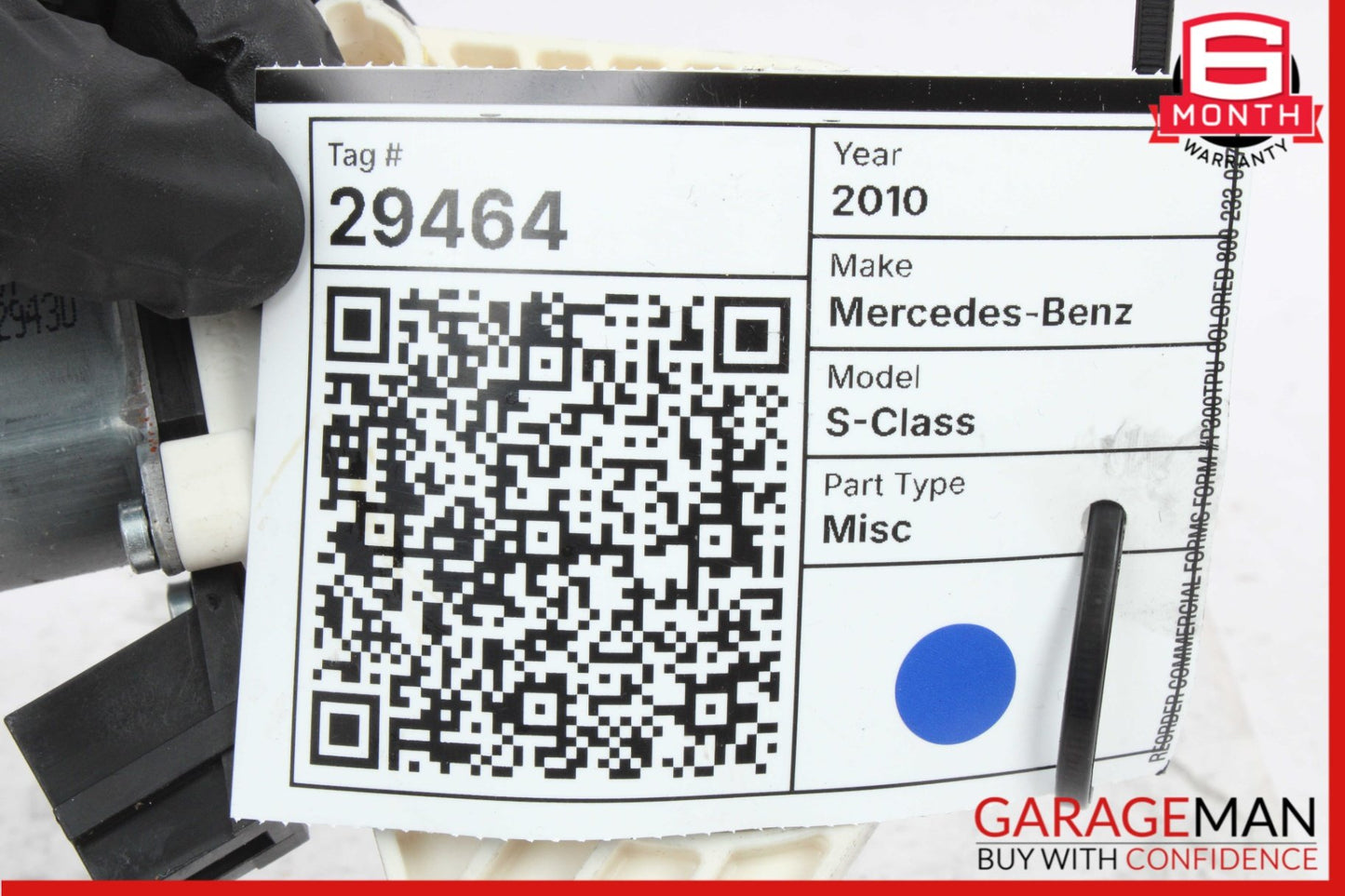 2007-2013 Mercedes-Benz S550 W221 Rear Left Window Regulator Motor 2218202942