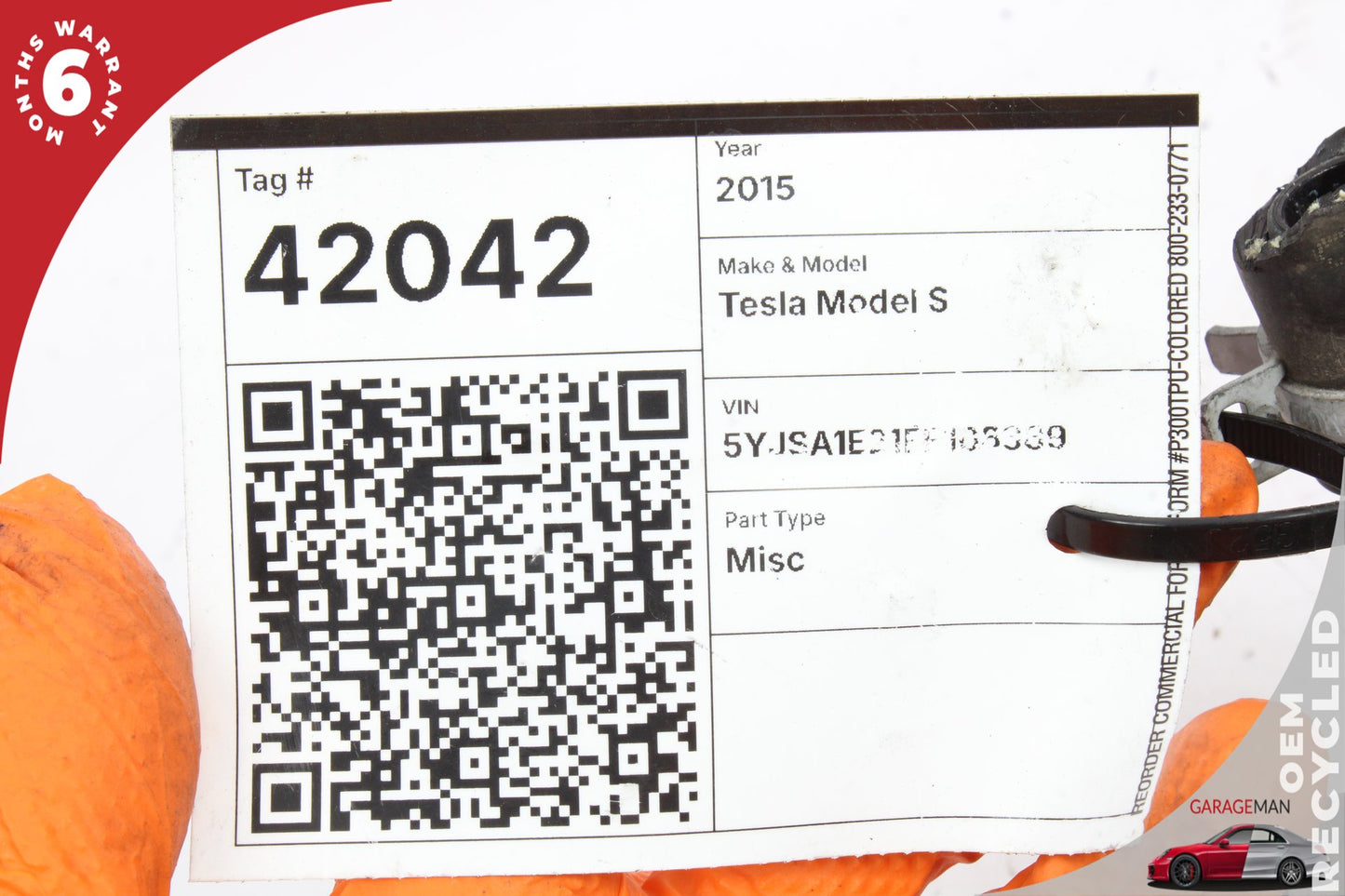 2012-2015 Tesla Model S 85D Battery Cooling Auxiliary Water Pump Motor OEM