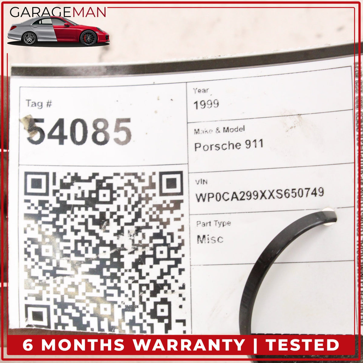 1999-2012 Porsche 911 996 Rear Left or Right Upper Control Arm 99633104702 OEM