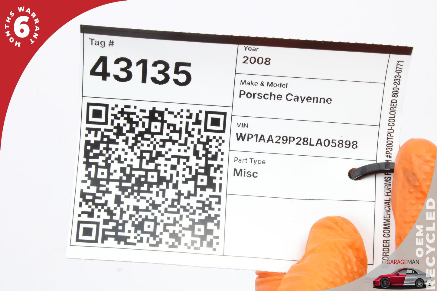 2008 Porsche Cayenne 9PA Theft Locking Electronic Control Module 3D0909139C Genuine