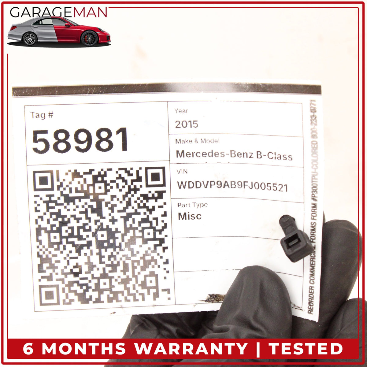 2014-2017 Mercedes W242 B Electric Drive B250e Electric Water Pump Actuator OEM