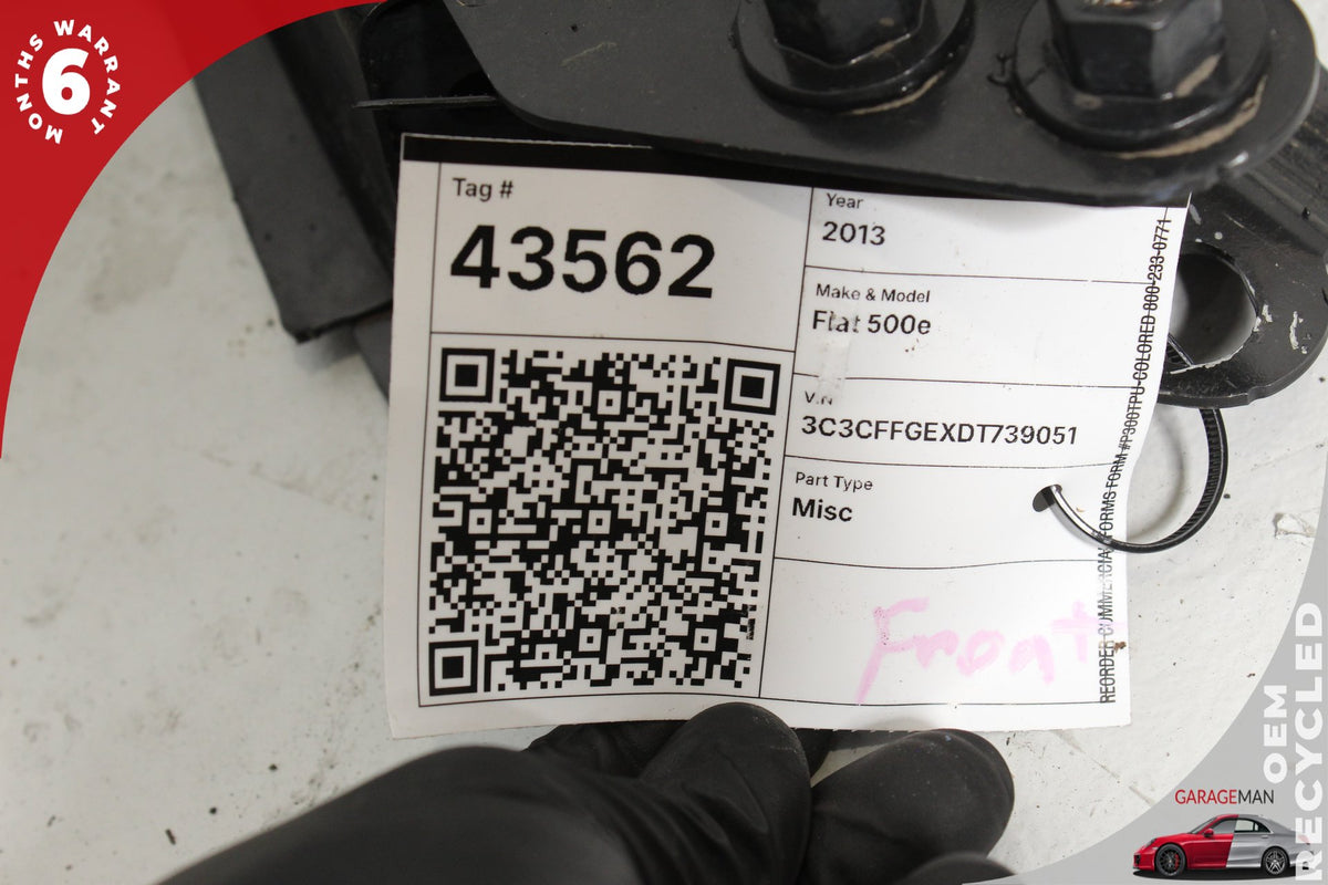 2013 Fiat 500e Hatchback Front Sub Frame Subframe Engine Crossmember 68240662AA