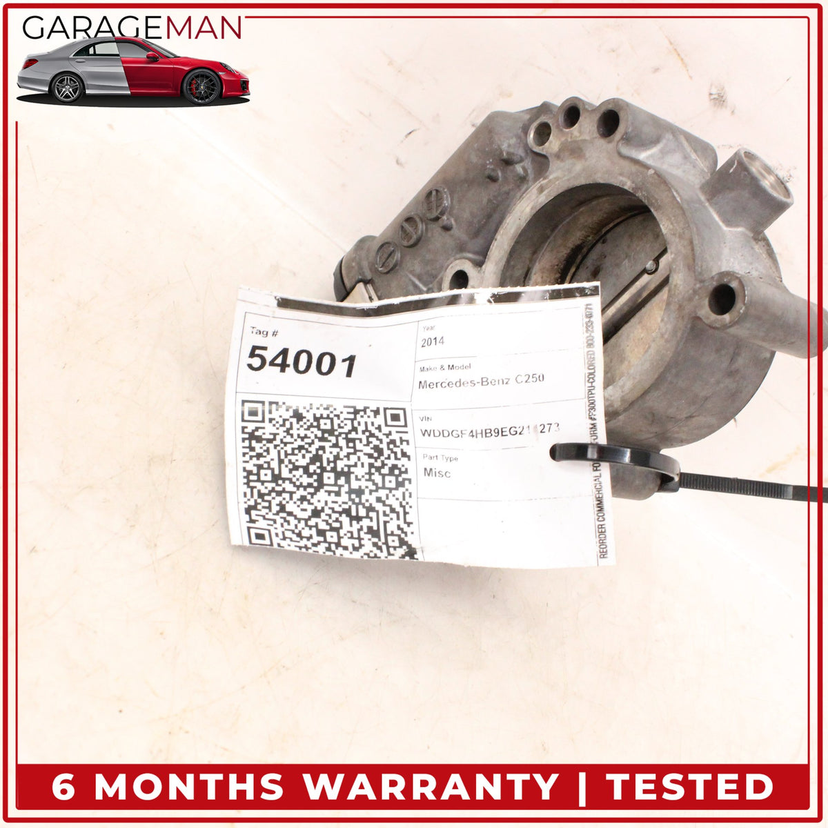 2012-2015 Mercedes W204 C250 SLK250 Engine Throttle Valve Body 2661410525 OEM