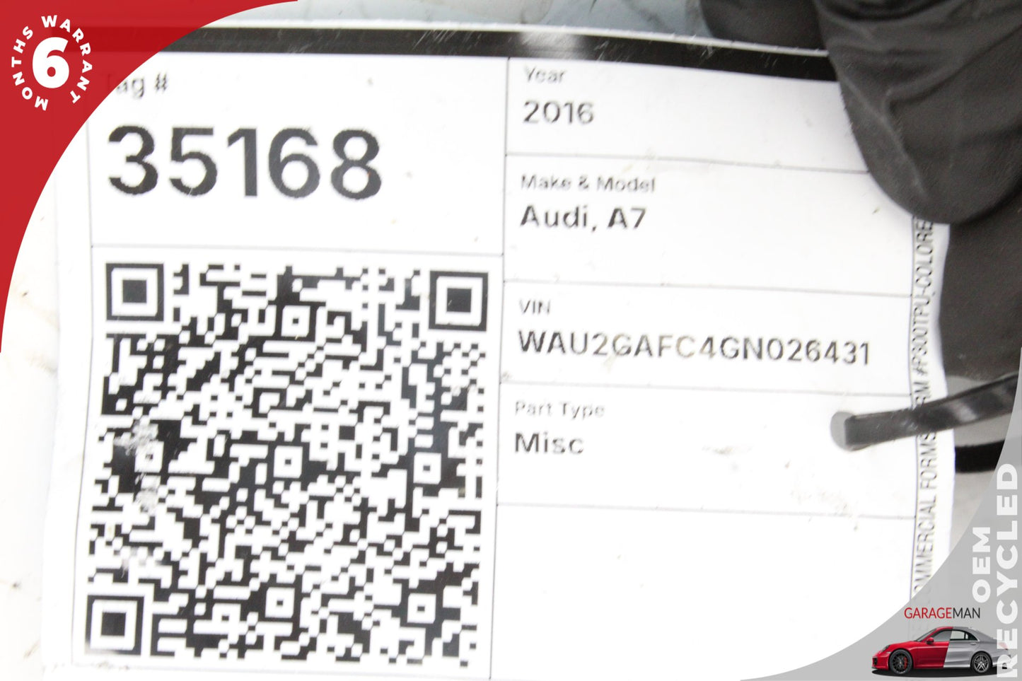 2016-2018 Audi A7 A6 3.0L Engine Alternator Generator 180A 14V 06E903024H OEM