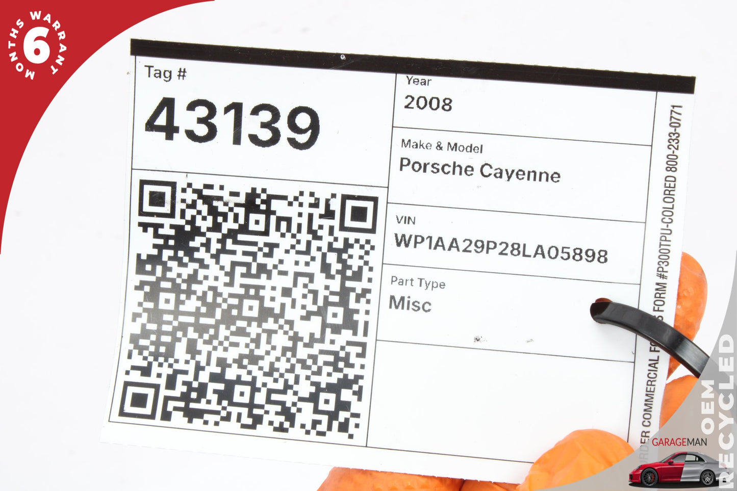 2008 Porsche Cayenne 9PA Acceleration Yaw Rate Speed Sensor Module 7H0907652A Genuine