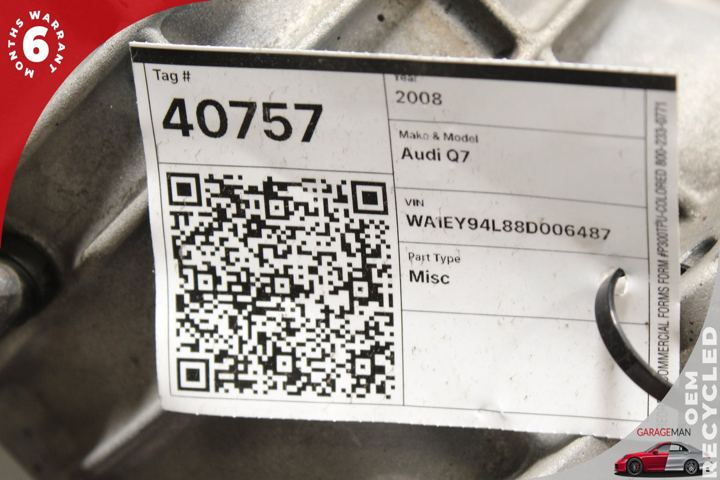 2007-2010 Audi Q7 Transmission Transfer Case Gear Box 0AQ341010J OEM