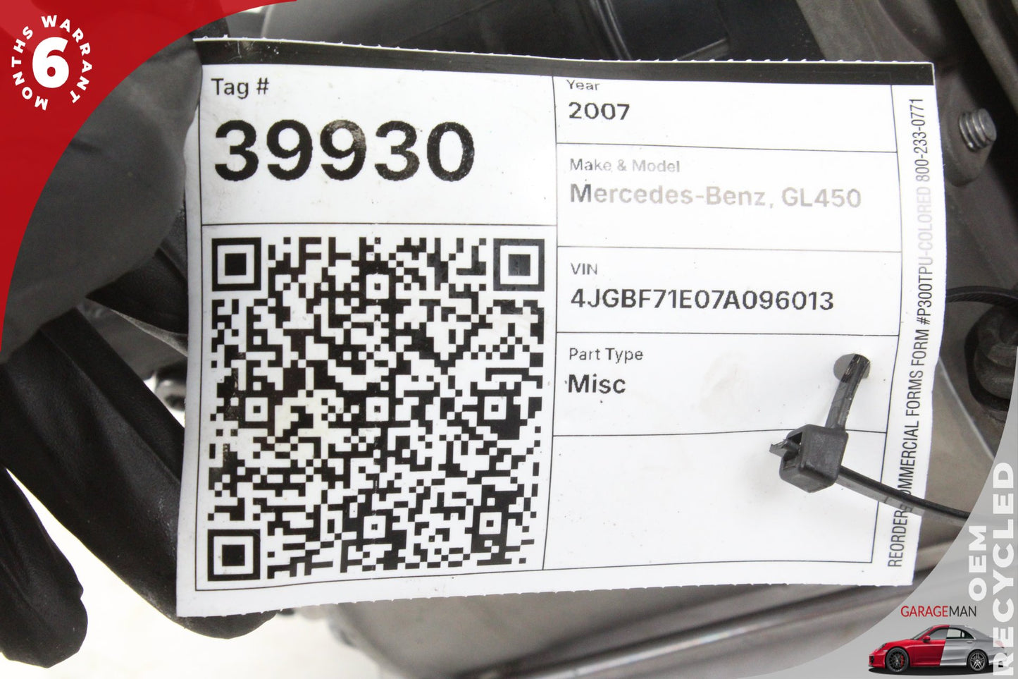 2006-2012 Mercedes X164 GL450 GL550 Air Suspension Compressor Pump P-3214 OEM