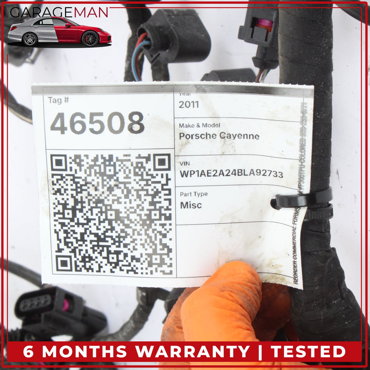 2011-2014 Porsche Cayenne 958 Hybrid S Engine Motor Wire Wiring Cable Harness