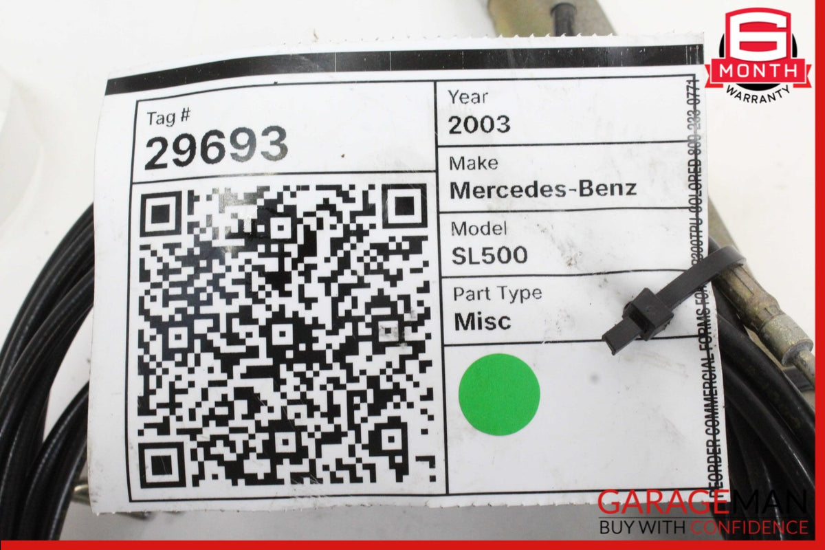2003-2012 Mercedes R230 SL500 SL550 Right Side Main Top Drive Lift Cylinder OEM