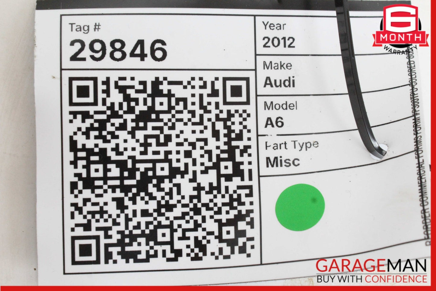 2012-2018 Audi A6 C7 Rear AC Climate Control Switch Panel 4G0919158C