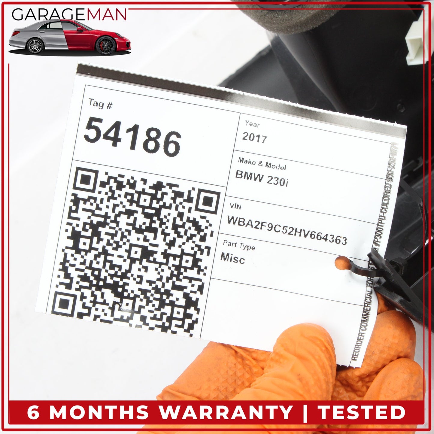 2014-2021 BMW 230i F22 Rear Center Console AC A/C Air Vent w/ Trim 9207330 OEM