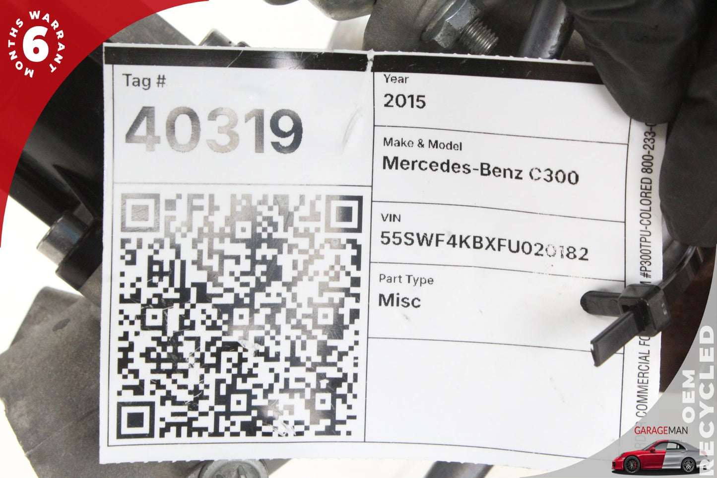 2015-2020 Mercedes W205 C300 SLC300 2.0L L4 Turbo Turbocharger 2740903280 OEM