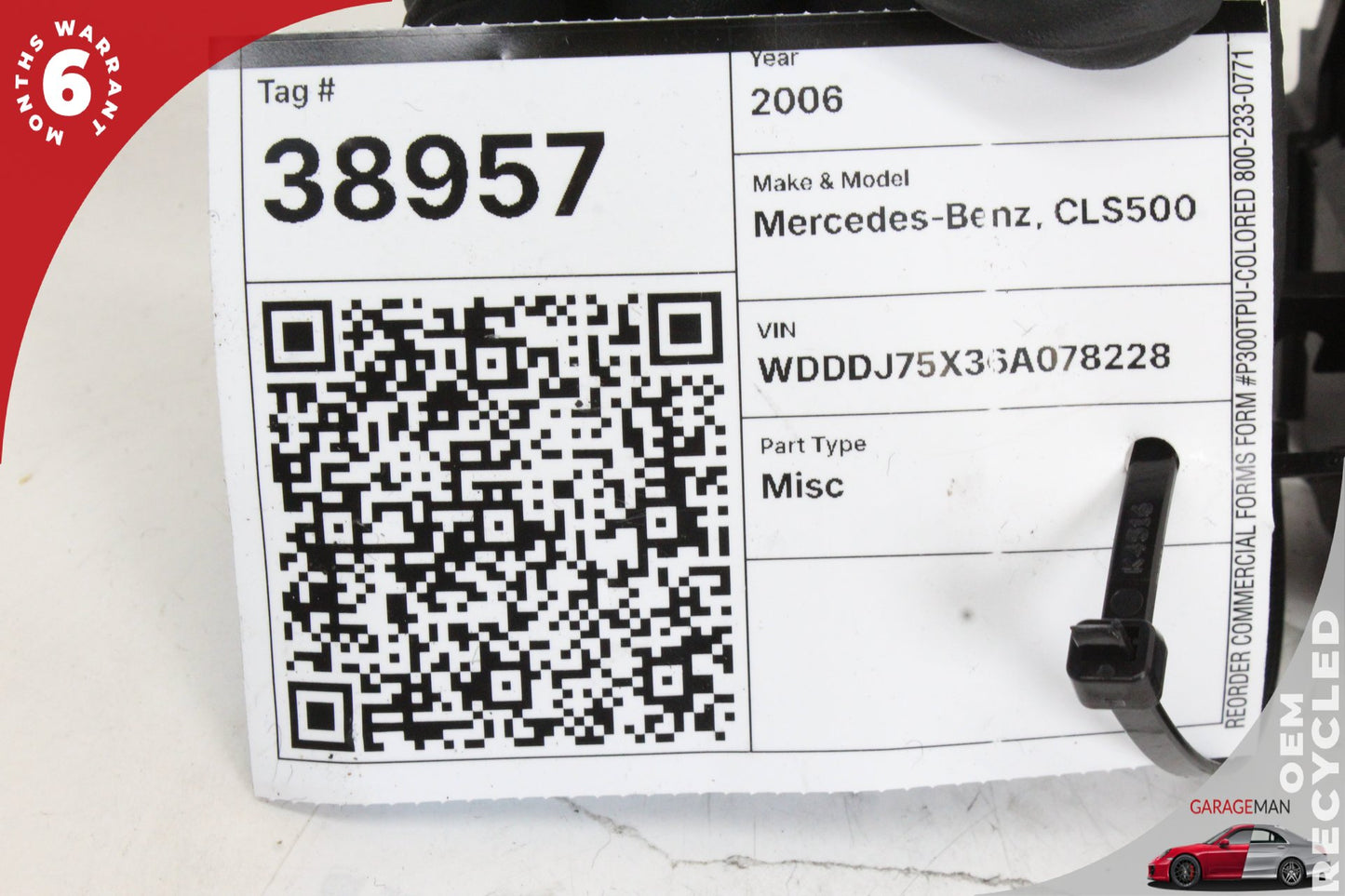 01-11 Mercedes-Benz CLS500 W219 Sedan Trunk Lock Latch Mechanism 1717500085