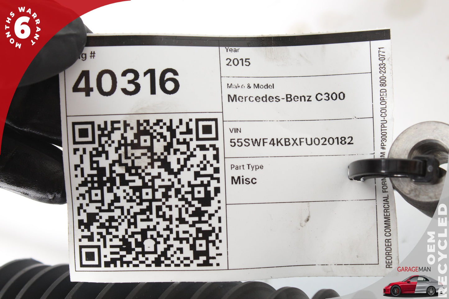 2015-2018 Mercedes W205 C300 RWD Electric Power Steering Rack Assembly OEM